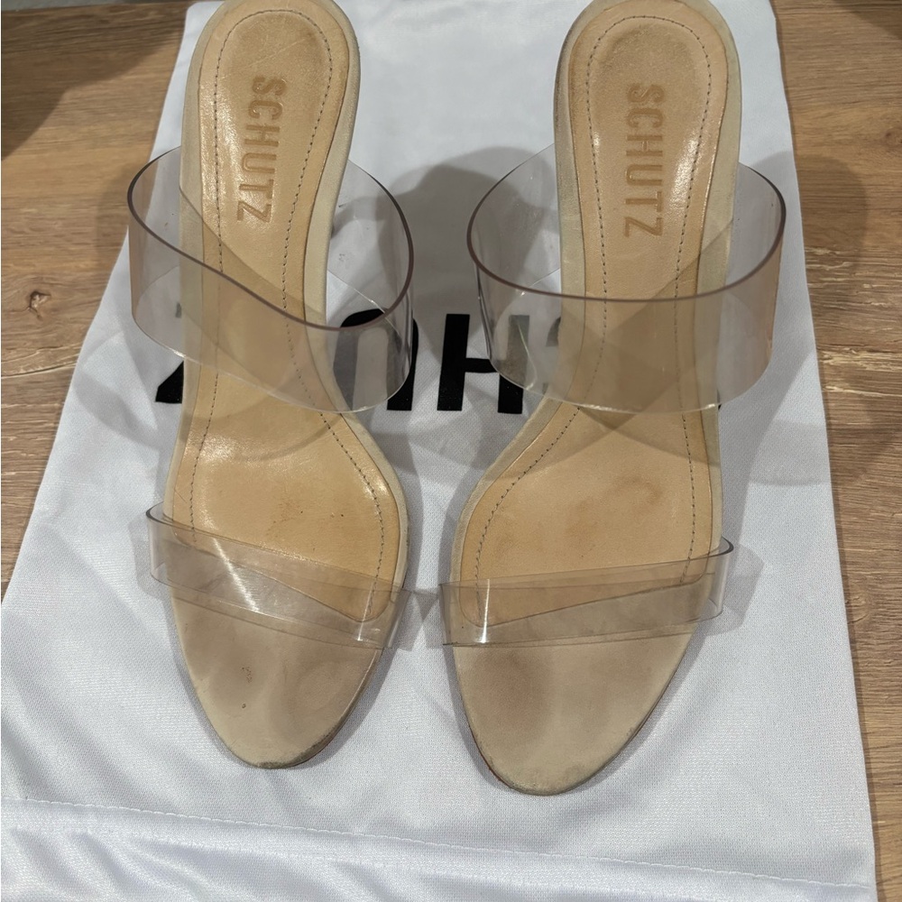 Schutz Women's Clear Heels
